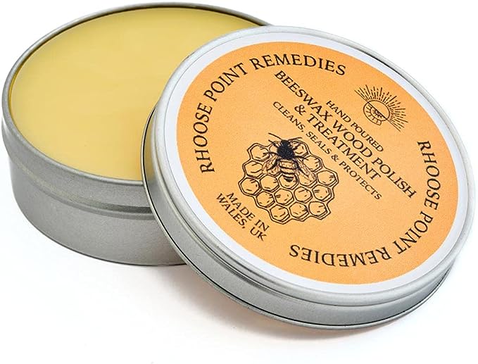 Rhoose Point Remedies Hand Poured Beeswax Wood Polish 100g RRP 8.95 CLEARANCE XL 6.99
