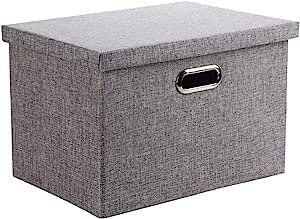 Wintao Storage Boxes with Lids Grey Medium Large Size Box 39x27x25cm RRP 12.99 CLEARANCE XL 9.99