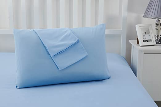 Sonia Moer Sky Blue Luxury Microfibre Pillowcases RRP 5.99 CLEARANCE XL 4.99