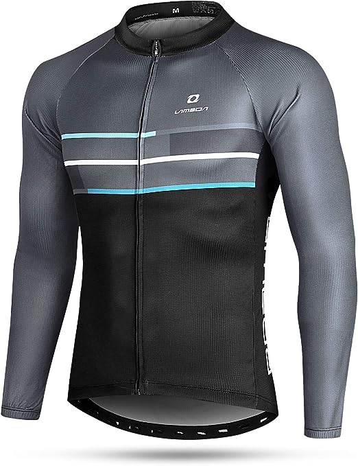 Lameda Long Sleeve Zipped Cycling Jersey Dark Grey & Black Size Small RRP 32.99 CLEARANCE XL 26.99