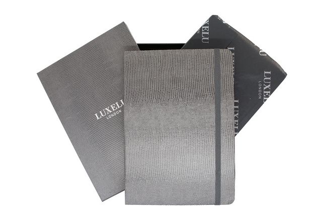 Luxelu London Premium A6 Notebook Graphite Grey RRP 7.95 CLEARANCE XL 4.99
