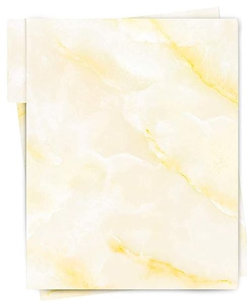 Anzon Mories Yellow Marble Design Two-Pocket Folder 30.5 x 24.1cm RRP 1.69 CLEARANCE XL 99p