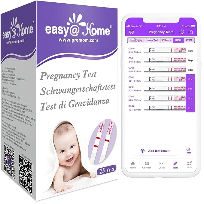 Easy @ Home 25 Pregnancy Test Strips RRP 12.55 CLEARANCE XL 9.99