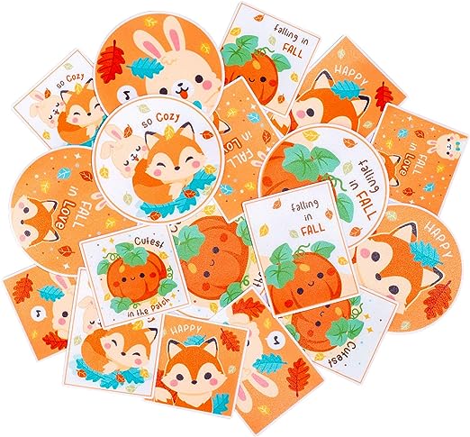 Navy Peony Snuggly Woodland Animal Stickers 36-Pack RRP 11.99 CLEARANCE XL 8.99