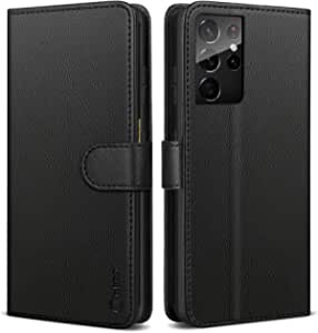 Vakoo Samsung Galaxy S21 Black Leather Flip Case RRP 13.98 CLEARANCE XL 9.99