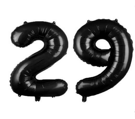 WXLWXZ 29th Birthday Black Latex Balloons RRP 14.99 CLEARANCE XL 10.99