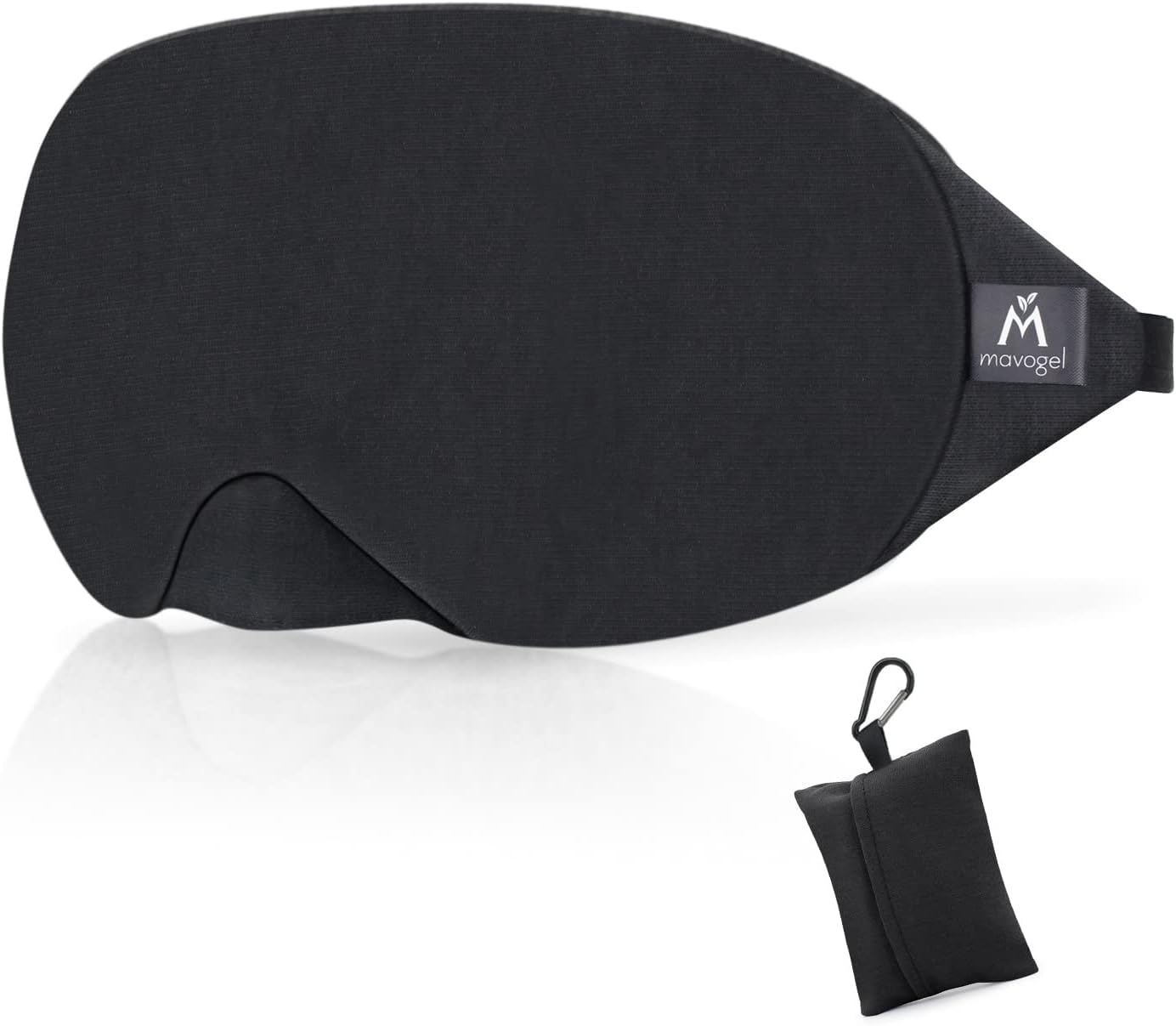 Mavogel Cotton Sleep Eye Mask Black with Travel Pouch RRP 5.58 CLEARANCE XL 3.99