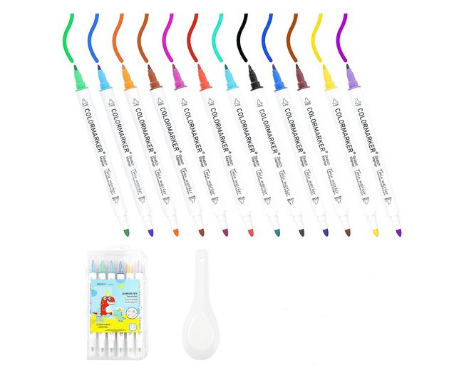 Deidentified Magical Water Painting Pens with Spoon & Manual RRP 9.99 CLEARANCE XL 7.99