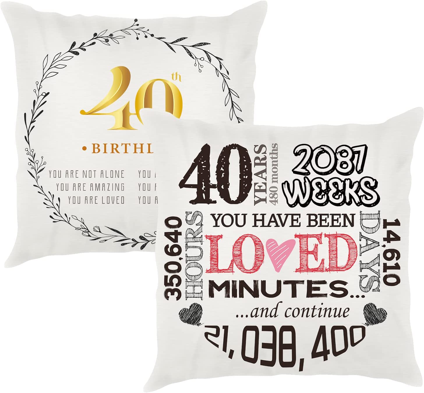 Eurep GMBH 40th Birthday Gift Pillowcase RRP 9.99 CLEARANCE XL 4.99