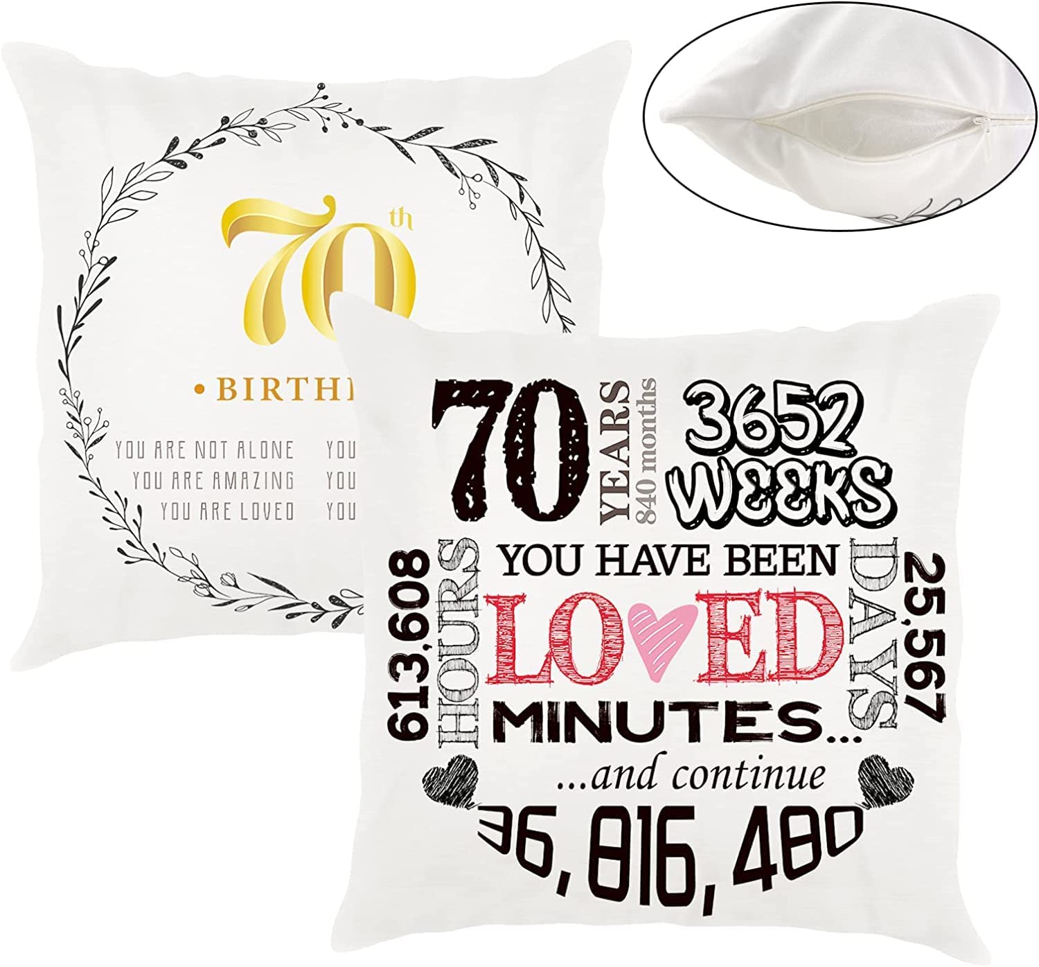 Eurep GMBH 70th Birthday Gift Pillowcase RRP 9.99 CLEARANCE XL 4.99