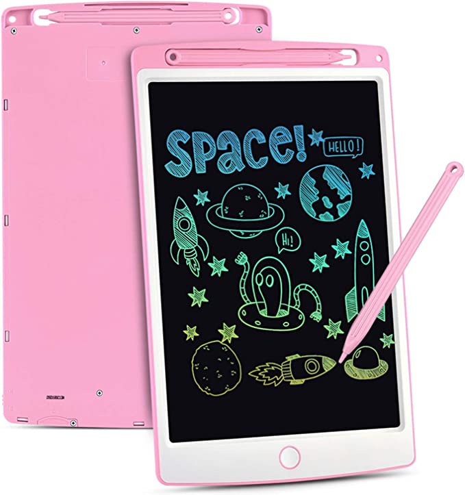Deidentified Pink Colourful LCD Panel 10'' Writing Tablet RRP 14.99 CLEARANCE XL 11.99