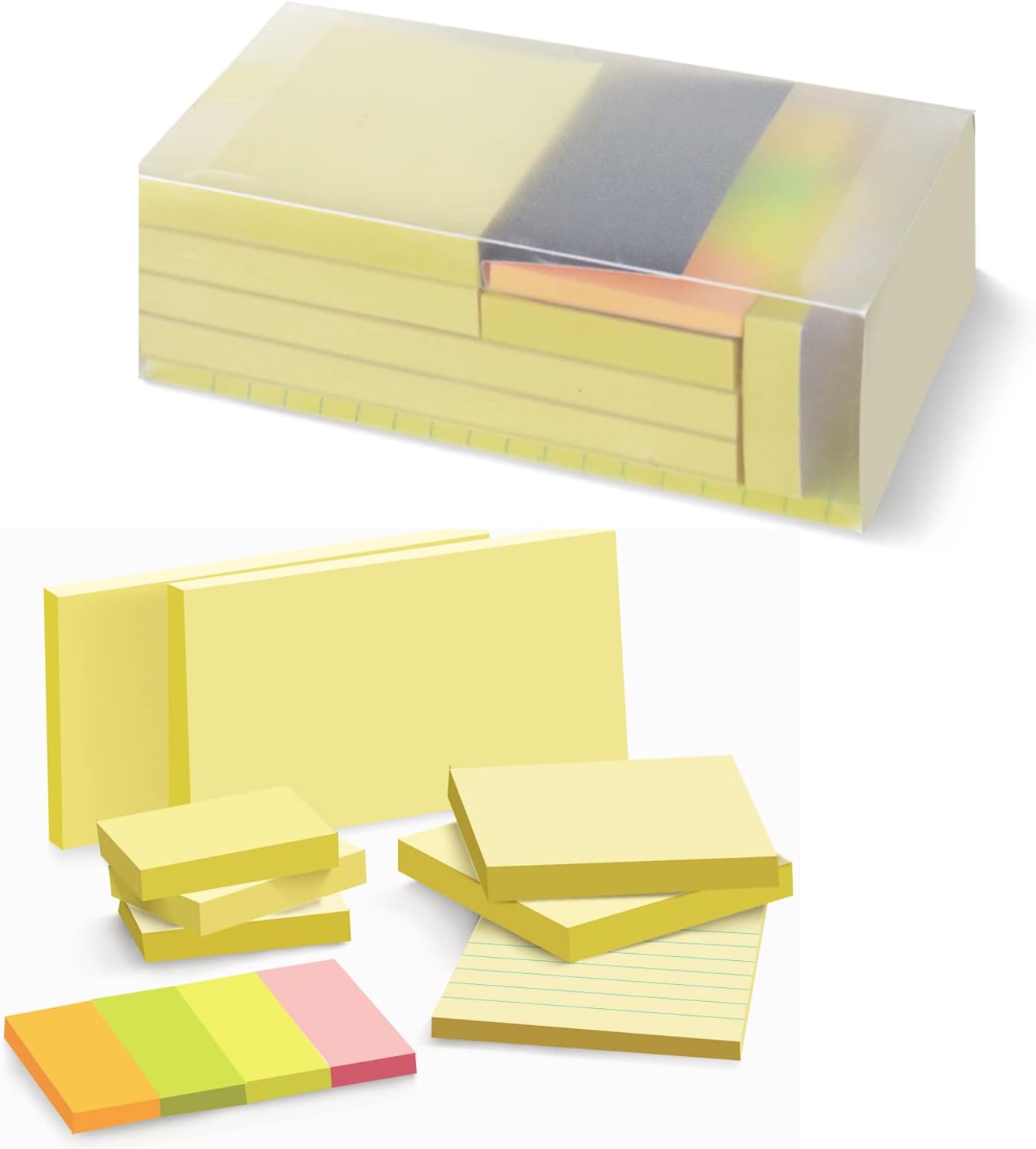 Assorted Office Sticky Notes Set 7 Pads In Varied Sizes 750 Sheets Total RRP 6.99 CLEARANCE XL 4.99