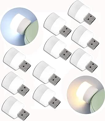 USB Lights By Night Light 5 Warm & 5 White Lights RRP 4.19 CLEARANCE XL 3.99