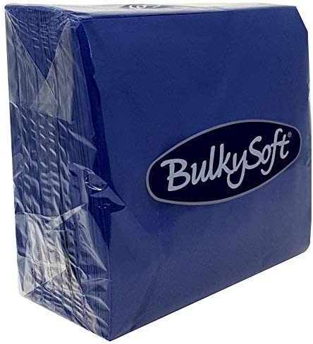 Bulky Soft Paper Serviettes Napkins 40x40cm Dark Blue 100 Pack RRP 5.99 CLEARANCE XL 4.99