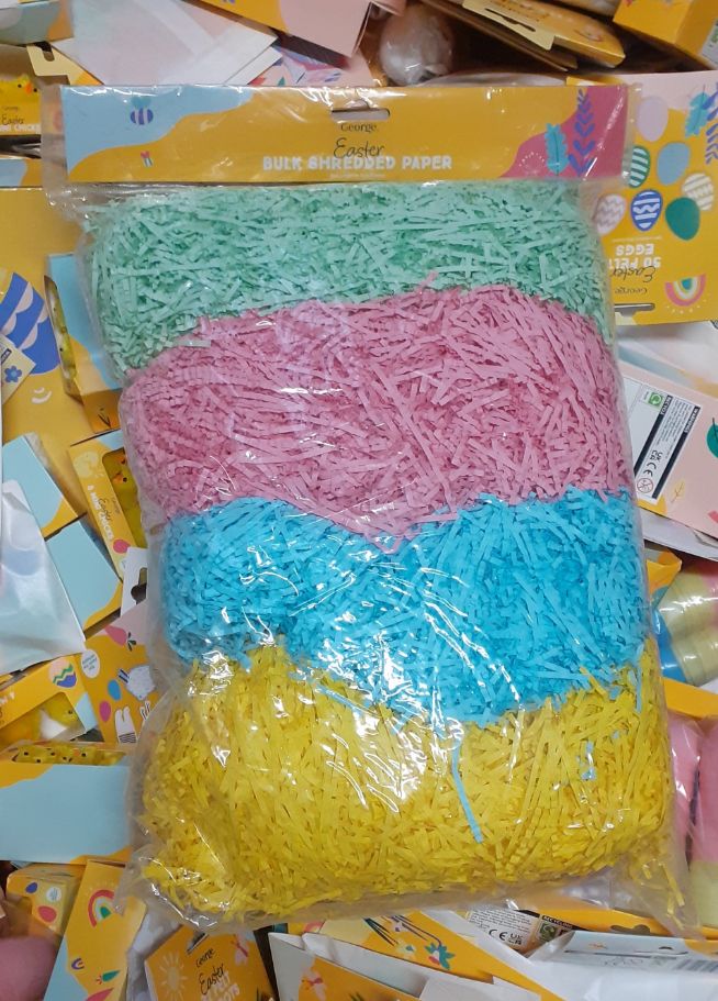 George Easter Bulk Shredded Paper 4 Colours RRP 4 CLEARANCE XL 1.99