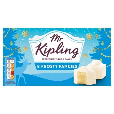 Mr Kipling 8 Frosty Fancies (Dec 23) RRP 1.99 CLEARANCE XL 89p or 2 for 1.50