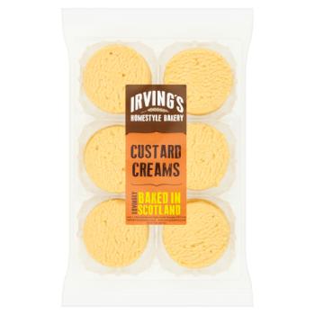 Irving's Home-style Bakery Custard Creams 6 Pack (May 23 - Jan 24) RRP 1.89 CLEARANCE XL 99p