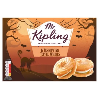 Mr Kipling 6 Toffee Terror Whirls (Nov 23) RRP 1.89 CLEARANCE XL 89p or 2 for 1.50
