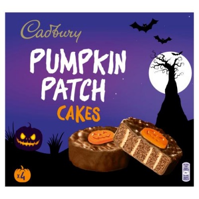 Cadbury Pumpkin Patch Cakes (Nov 23) 4 Pack RRP 2.50 CLEARANCE XL 99p